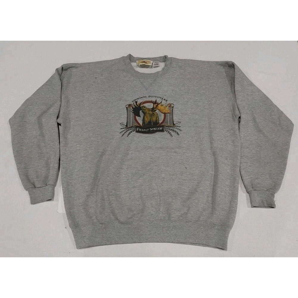Vintage Field & Stream Original Outfitters Since 1871 Crewneck Sweatshirt XXL 2X
